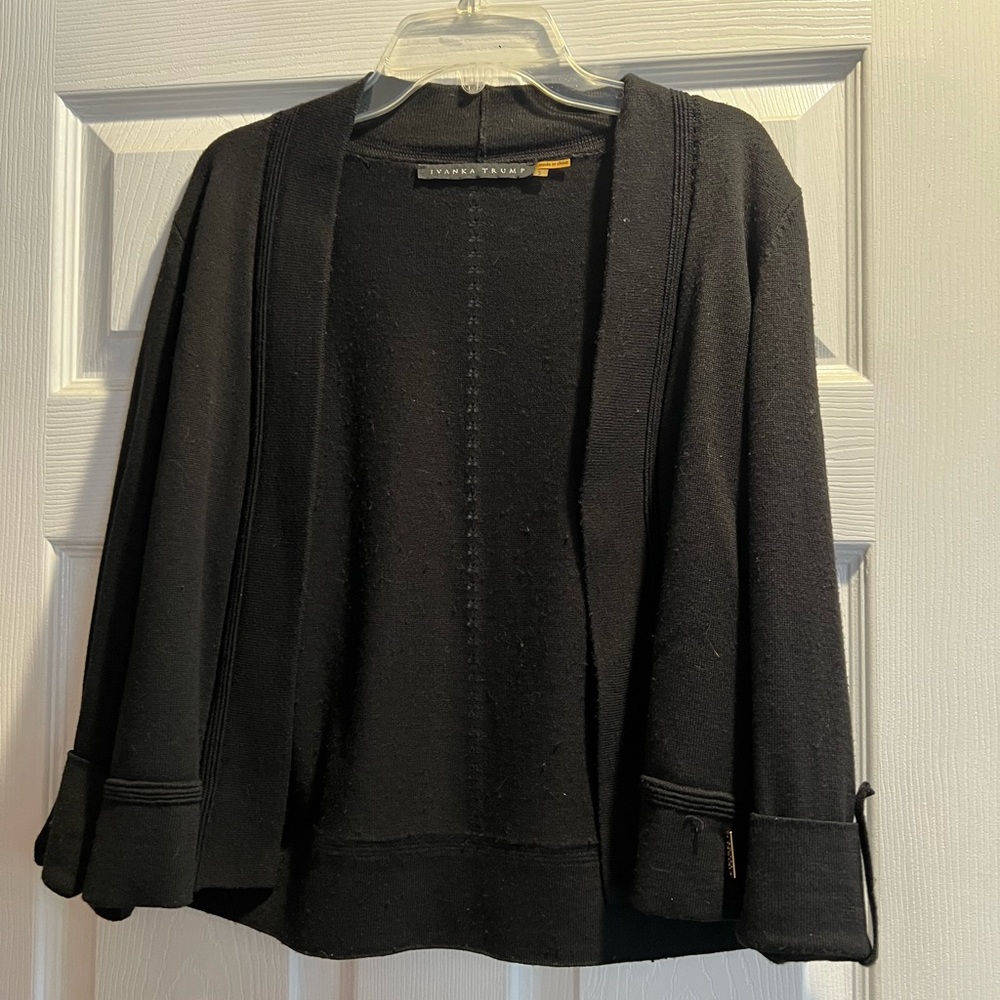 Ivanka Trump black cardigan. Size S.